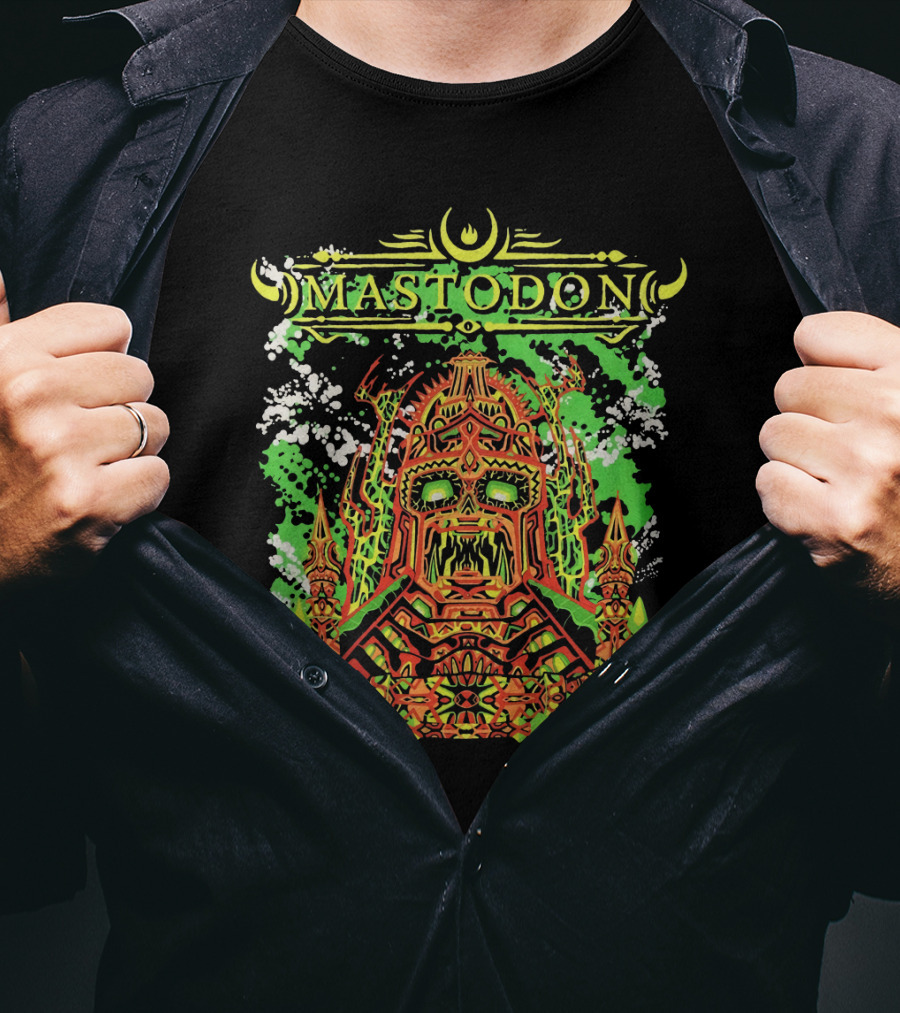 Mastodon Mtd 13 Psychedelic Skull Warrior T-Shirt