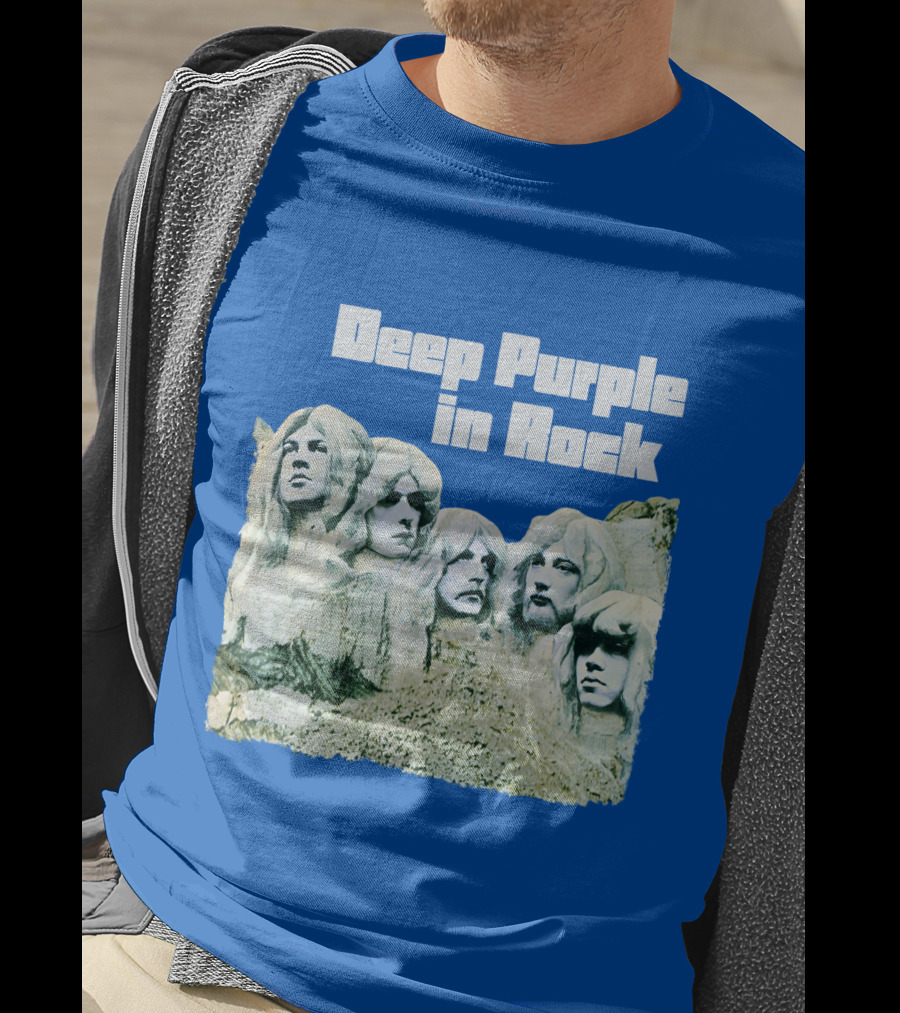 Deep Purple In Rock Mount Rushmore Album Art T-Shirt