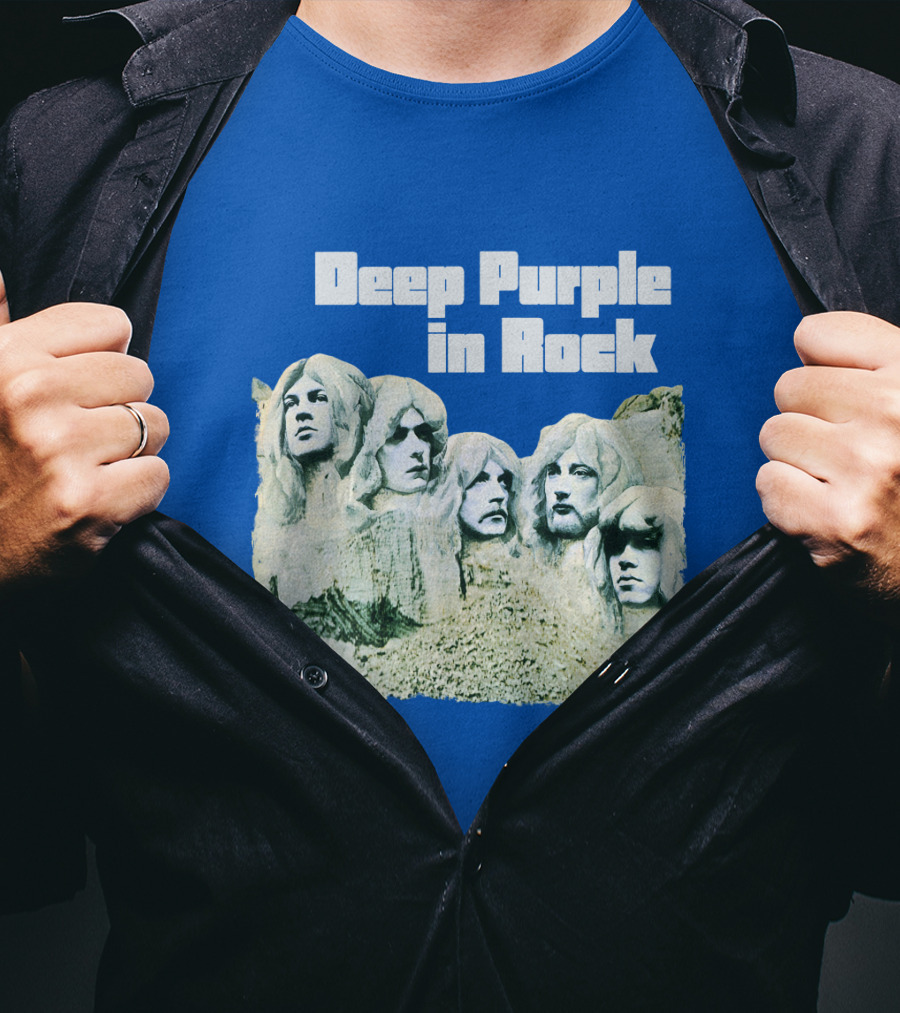 Deep Purple In Rock Mount Rushmore Album Art T-Shirt