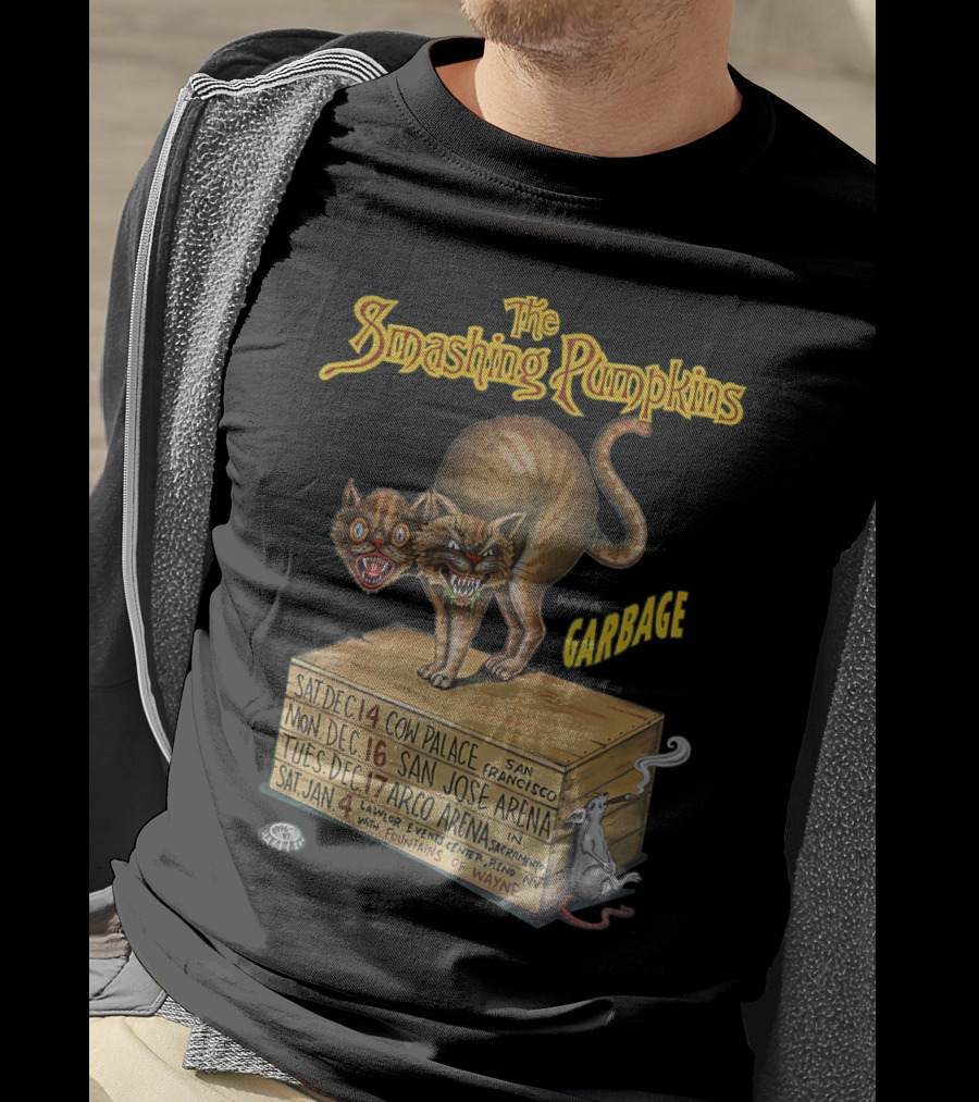 The Smashing Pumpkins Garbage Cow Palace San Jose Arena Arco Arena T-Shirt
