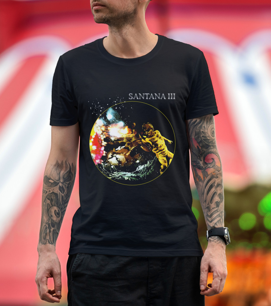 Santana Iii Psychedelic Cosmic Artwork T-Shirt