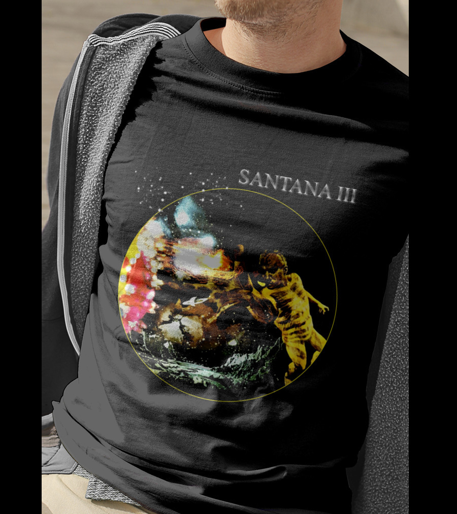 Santana Iii Psychedelic Cosmic Artwork T-Shirt