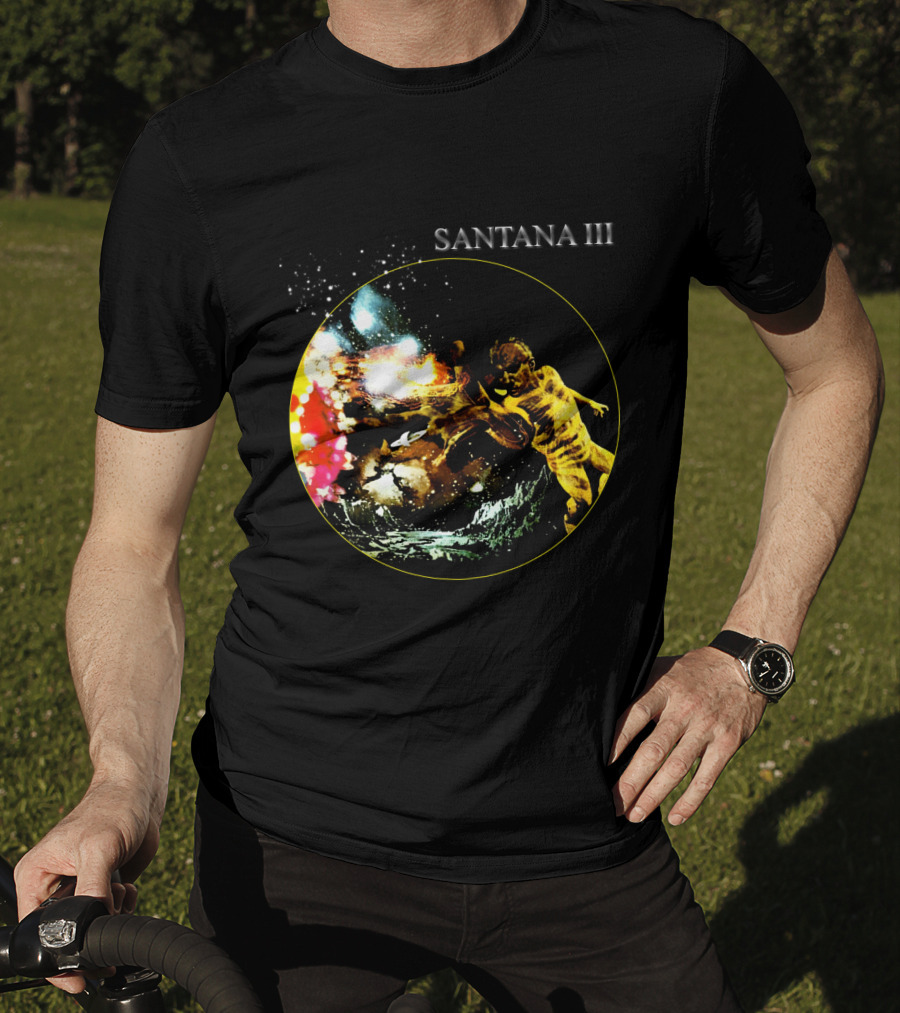 Santana Iii Psychedelic Cosmic Artwork T-Shirt