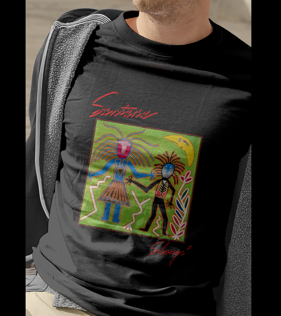 Santana Shango Album Art Colorful Abstract Figures T-Shirt