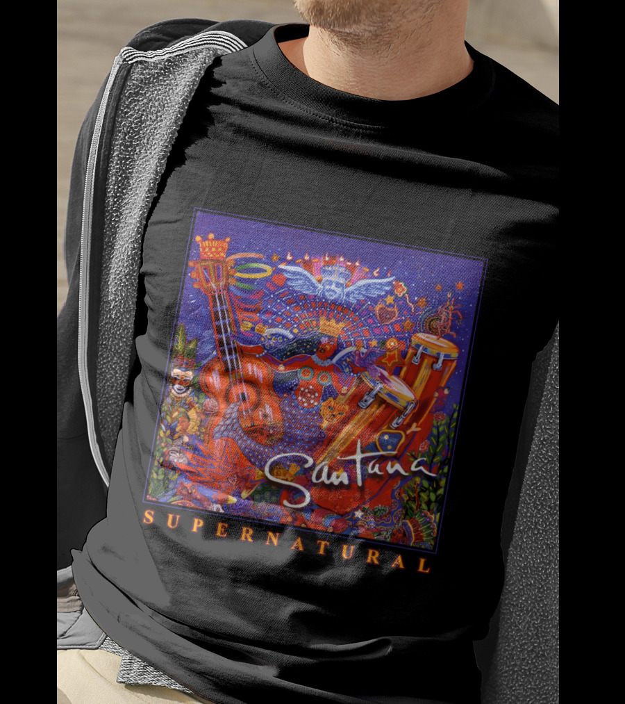 Santana Supernatural Album Artwork🎸 T-Shirt