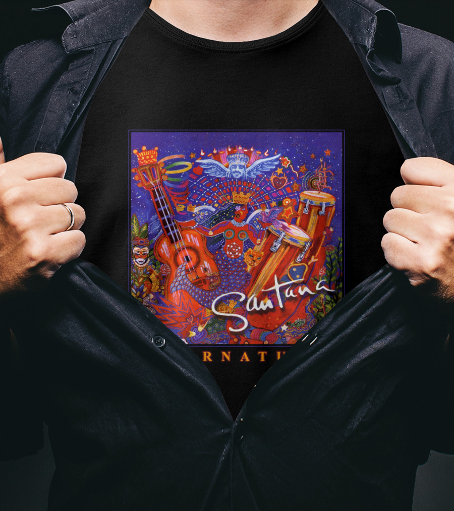 Santana Supernatural Album Artwork🎸 T-Shirt
