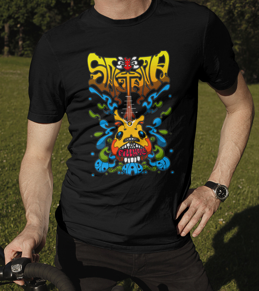 Santana The Fillmore 1968 Psychedelic Guitar Art T-Shirt