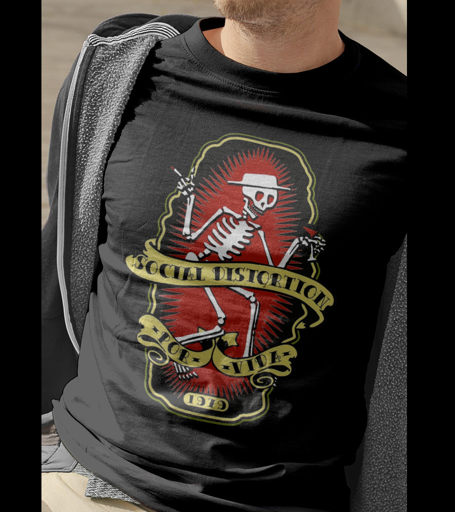 Social Distortion Skelly 1919 For Life T-Shirt