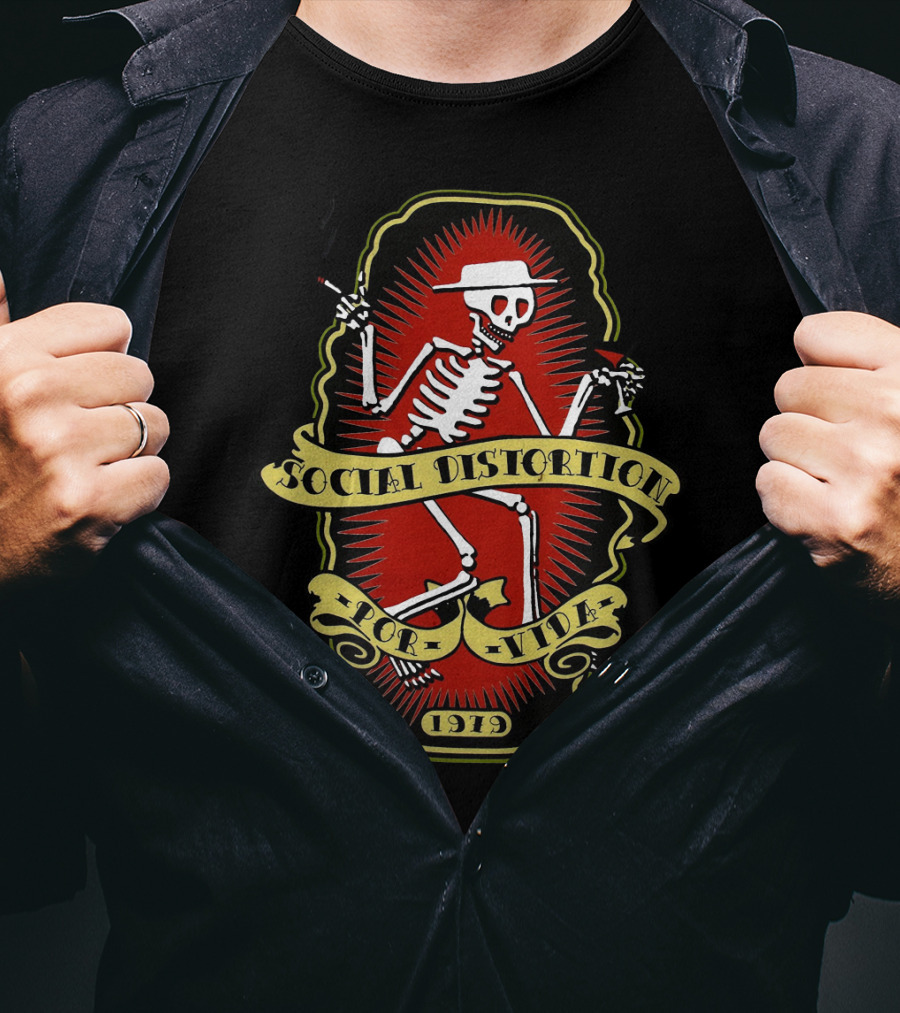 Social Distortion Skelly 1919 For Life T-Shirt