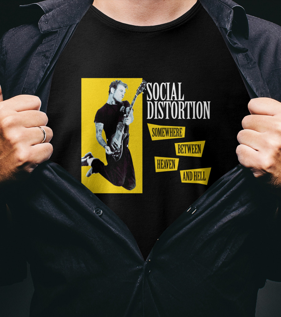 Social Distortion Somewhere Between Heaven And Hell T-Shirt