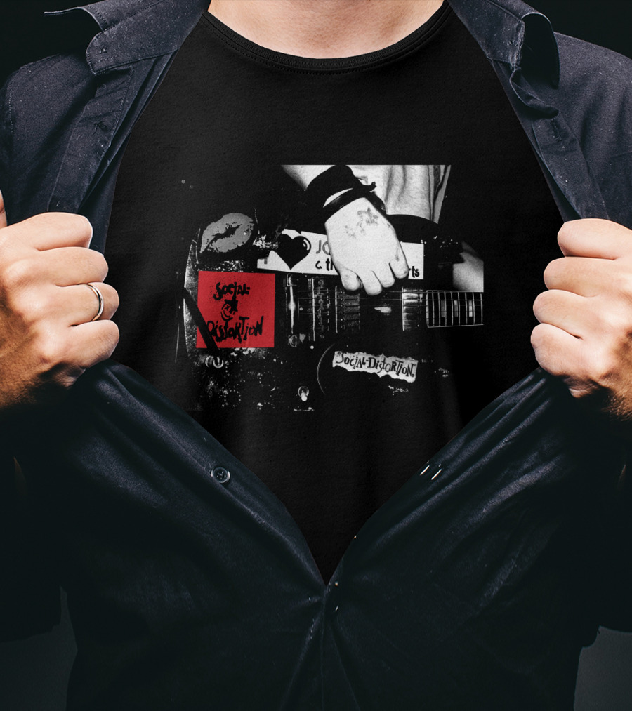 Social Distortion Guitar Image Artwork T-Shirt