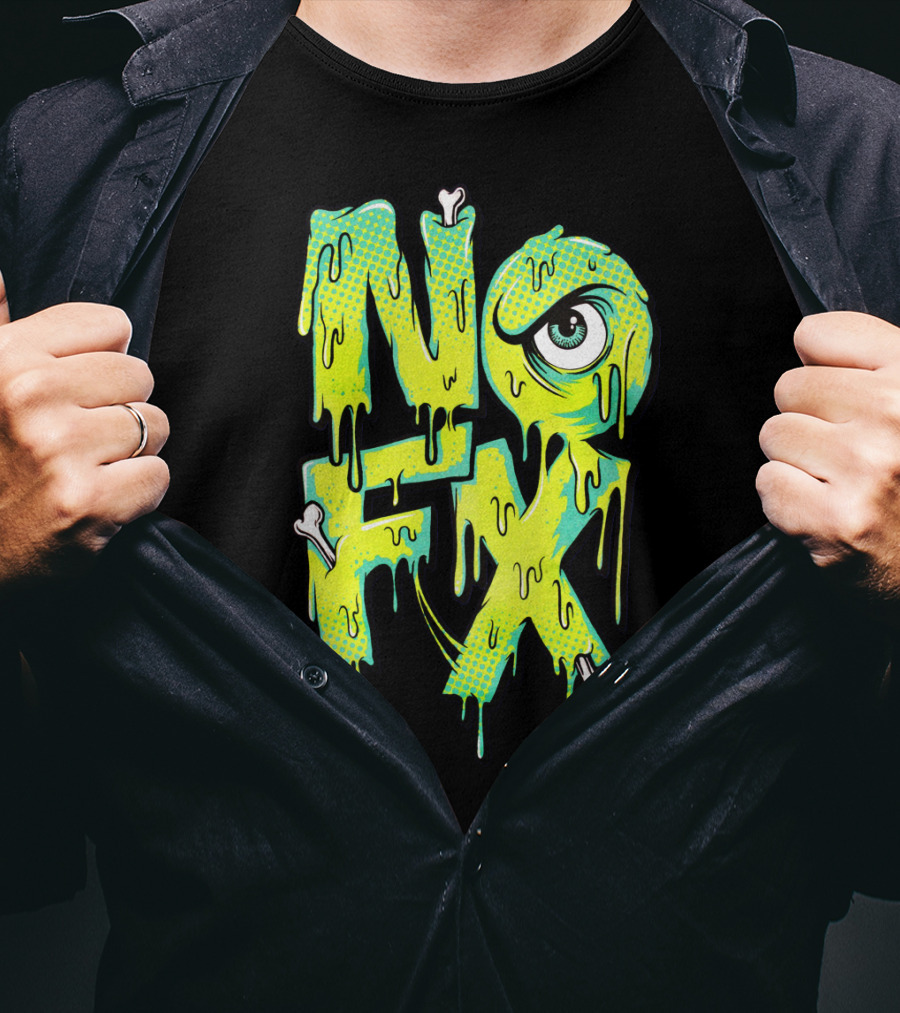 Nofx Melting Monster Eye Dripping Bones T-Shirt