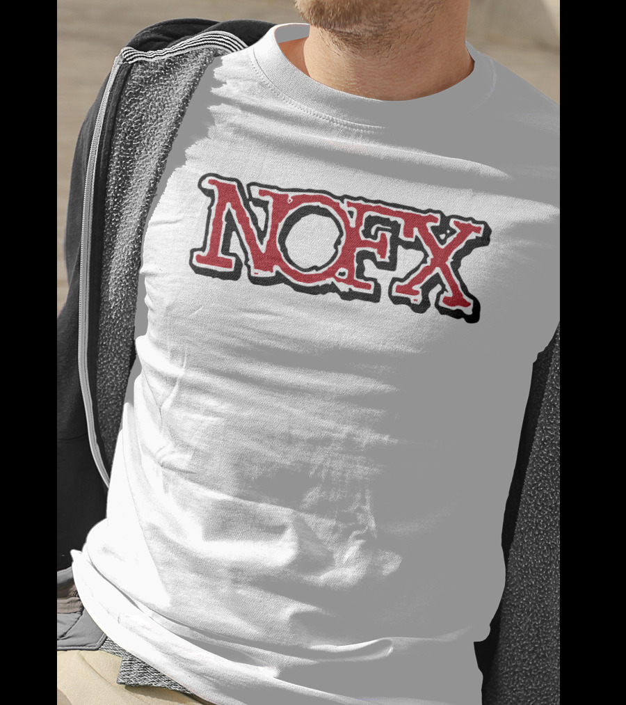 Nofx Band Logo Bold Red Outline T-Shirt