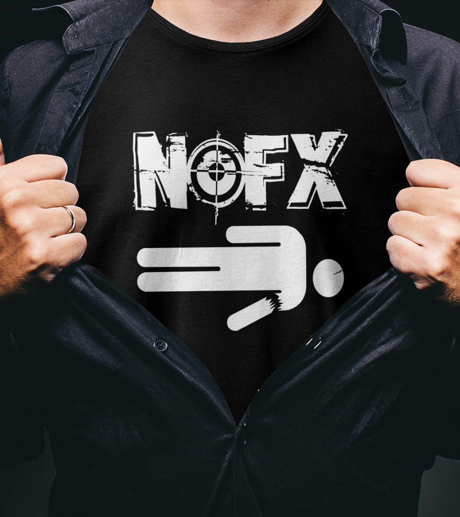 Nofx Target Logo Stick Figure T-Shirt