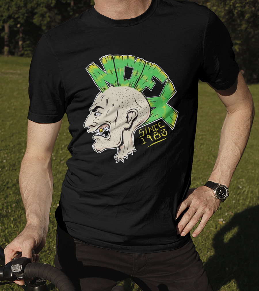 Nofx Since 1983 Punk Mohawk Character T-Shirt