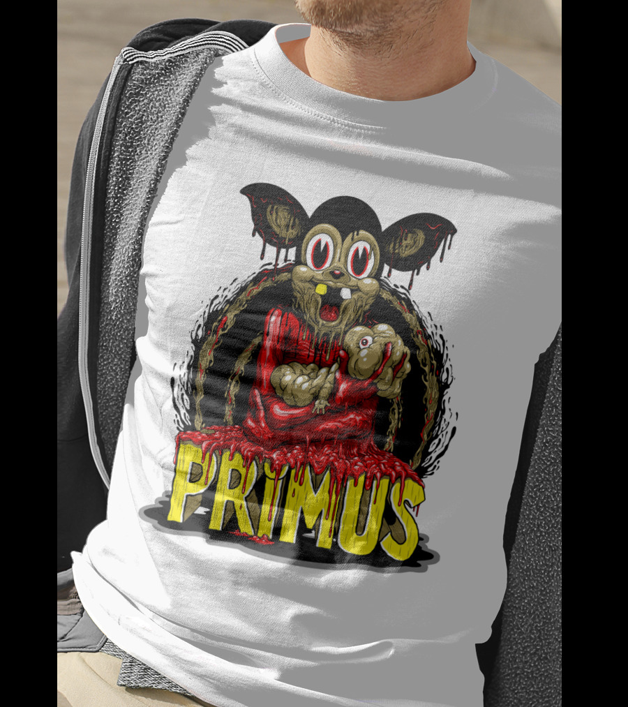 Primus Dripping Cartoon Horror Creature T-Shirt