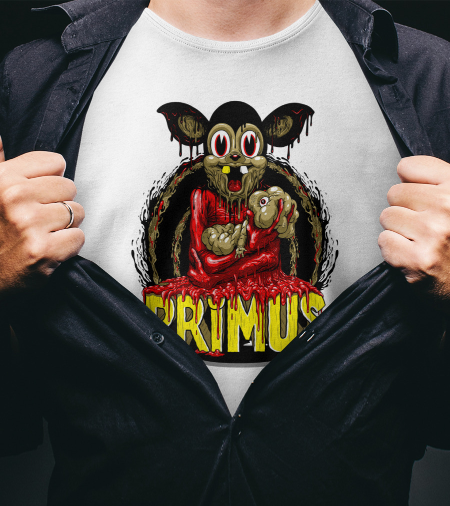 Primus Dripping Cartoon Horror Creature T-Shirt