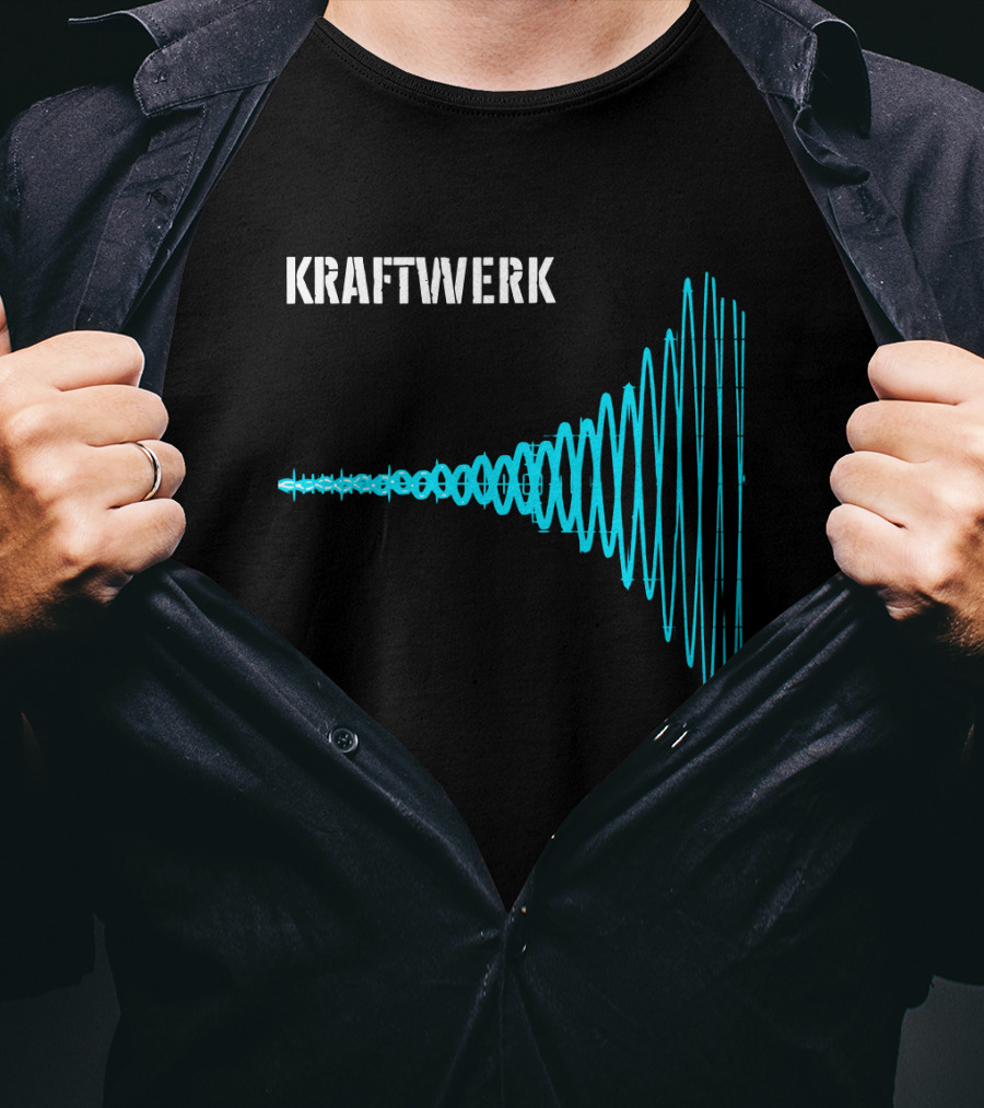 Kraftwerk Blue Sound Waves T-Shirt