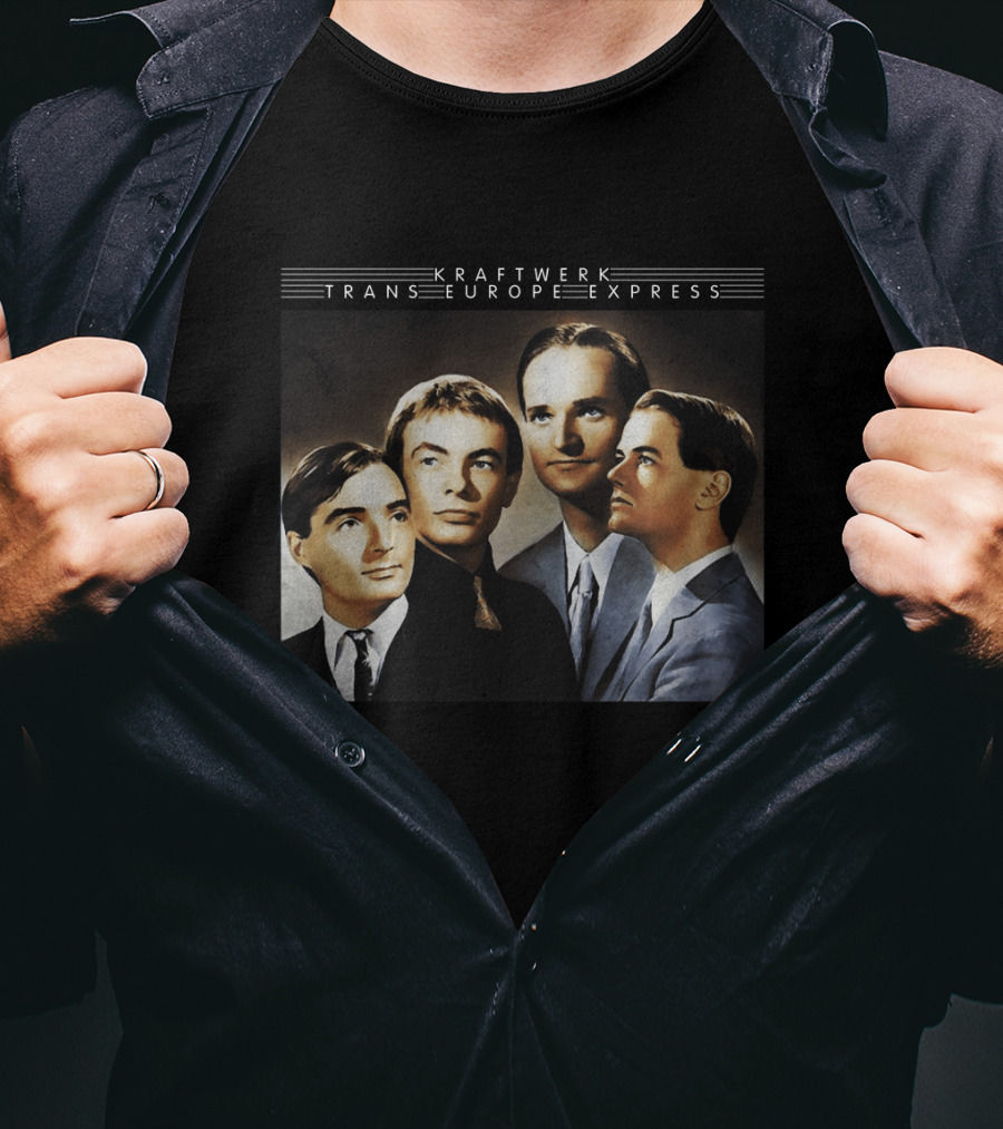Kraftwerk Trans Europe Express Album Cover Artwork T-Shirt