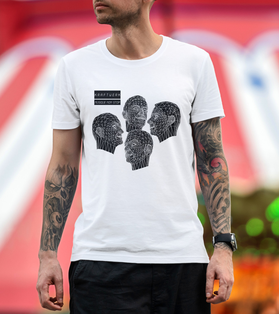 Kraftwerk Musique Non Stop Geometric Faces T-Shirt