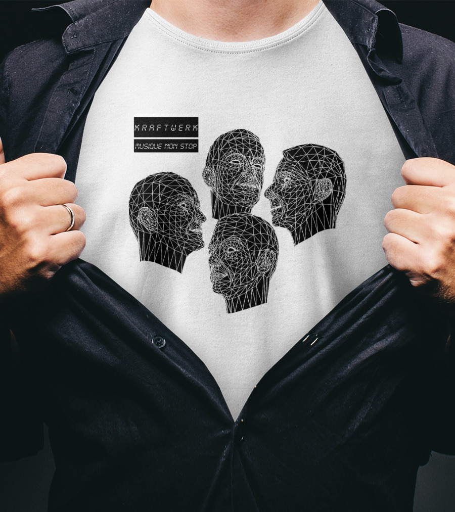 Kraftwerk Musique Non Stop Geometric Faces T-Shirt