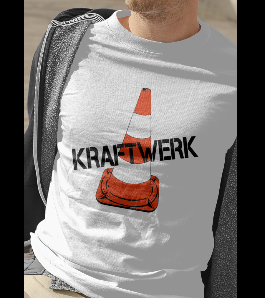 Kraftwerk Highway Traffic Cone Retro T-Shirt