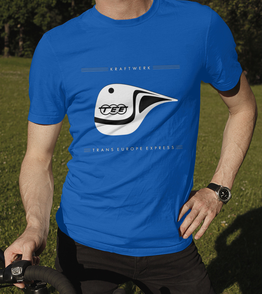 Kraftwerk Trans Europe Express Tee Bird Logo Blue T-Shirt