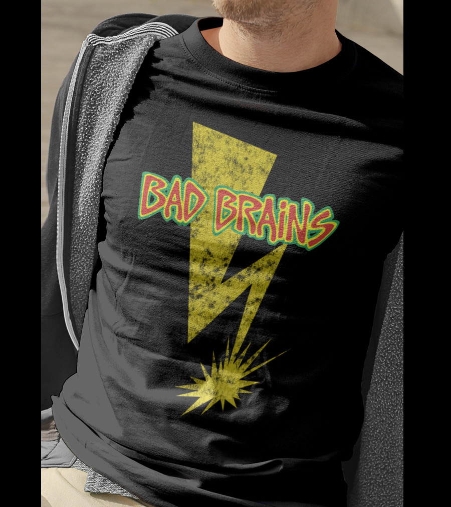 Bad Brains Yellow Lightning Bolt T-Shirt