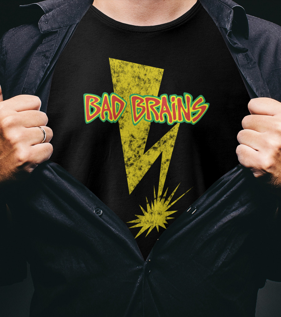 Bad Brains Yellow Lightning Bolt T-Shirt