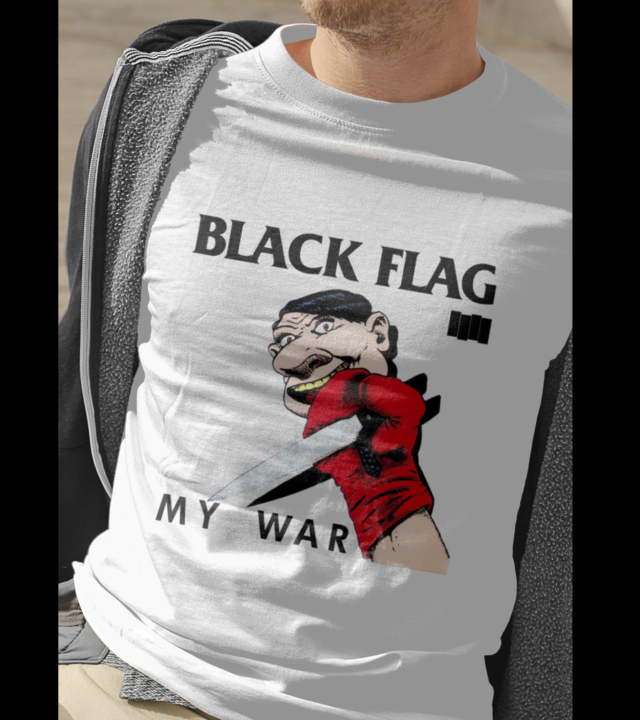 Black Flag My War Knife T-Shirt