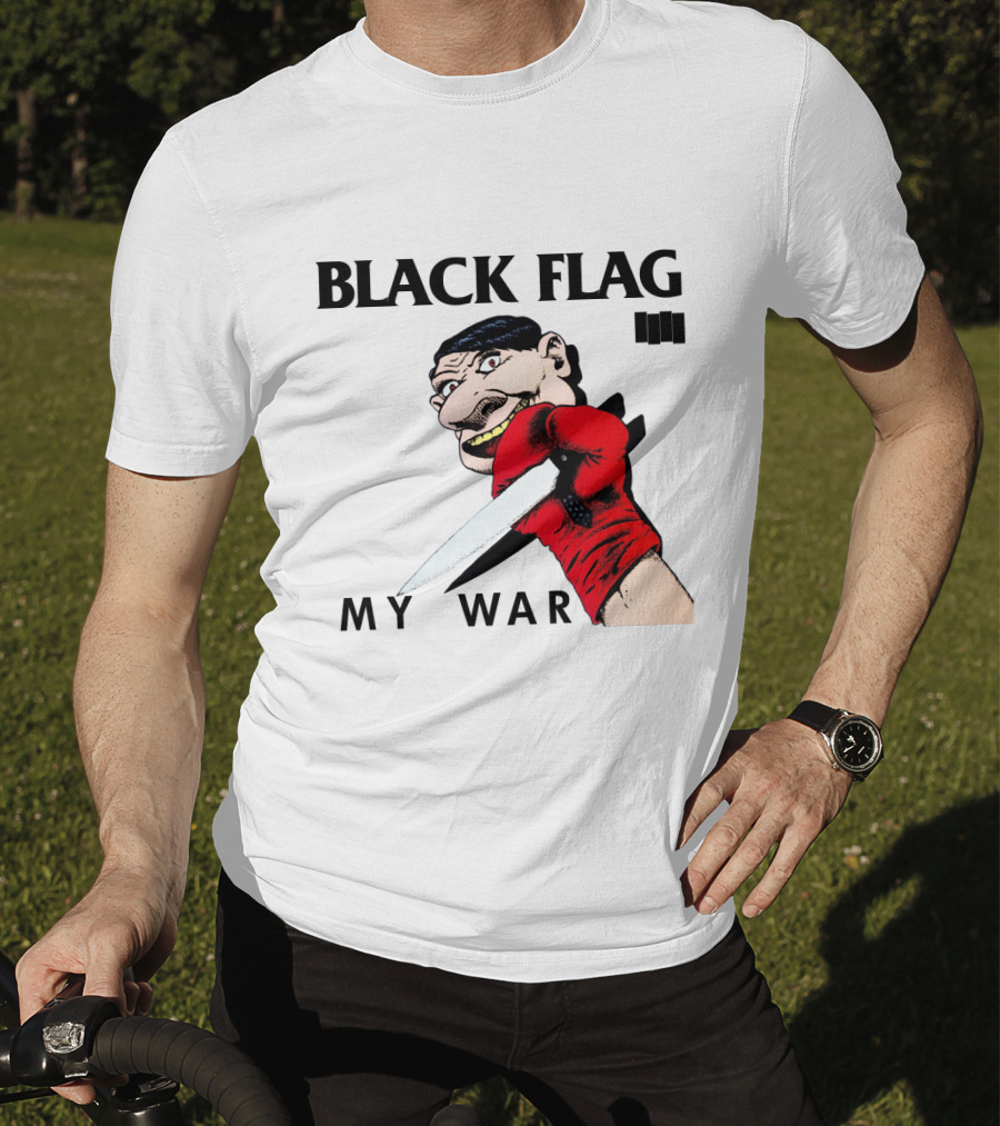 Black Flag My War Knife T-Shirt