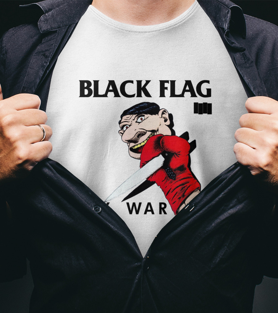 Black Flag My War Knife T-Shirt