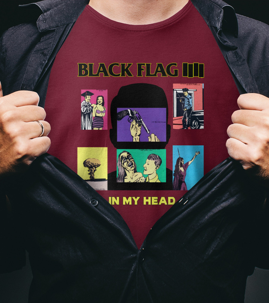 Black Flag Iiii In My Head T-Shirt