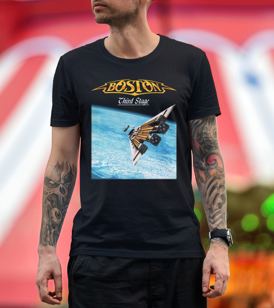 Boston Third Stage Spaceship Album Cover T-Shirt