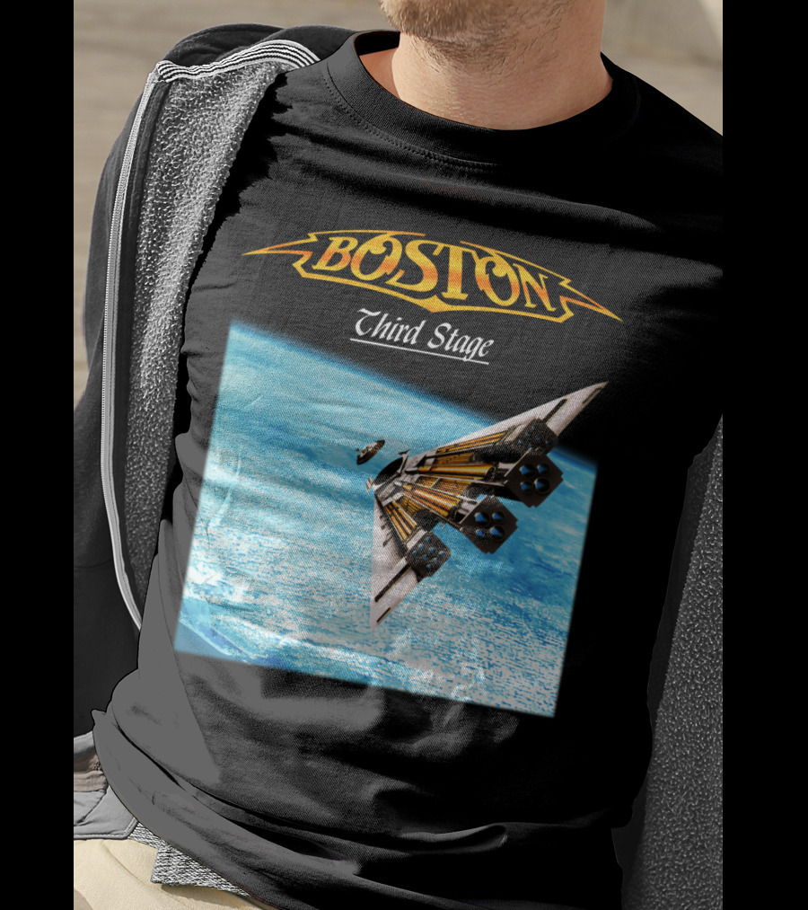 Boston Third Stage Spaceship Album Cover T-Shirt