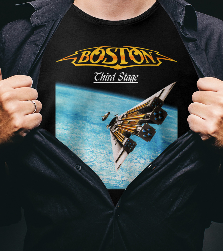 Boston Third Stage Spaceship Album Cover T-Shirt