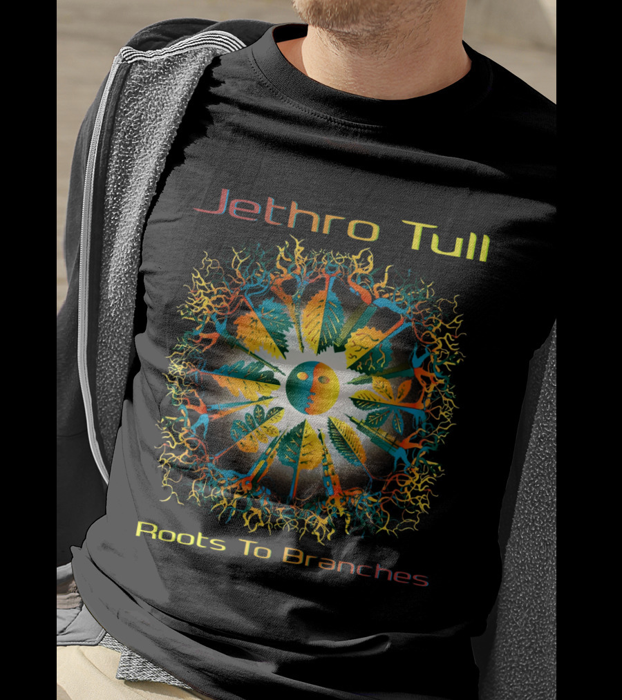 Jethro Tull Roots To Branches Psychedelic Tree Symbolism Vibrant Nature T-Shirt