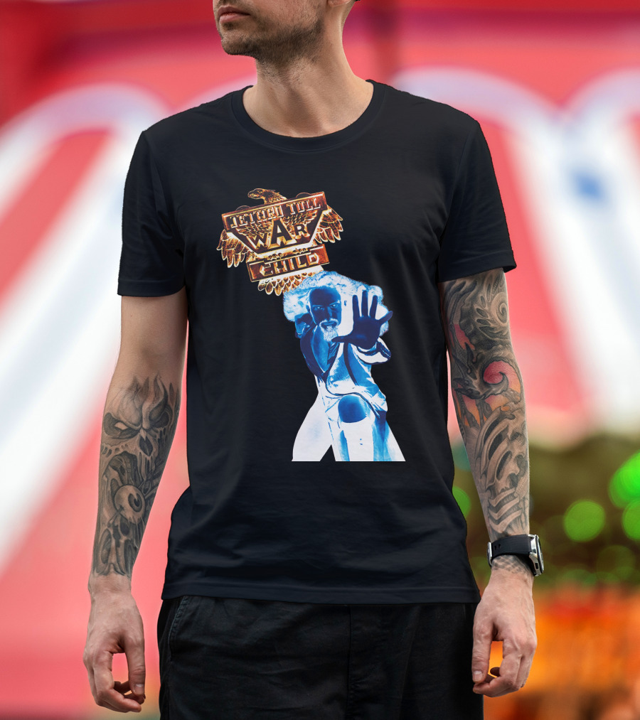 Jethro Tull War Child Blue Figure Eagle T-Shirt