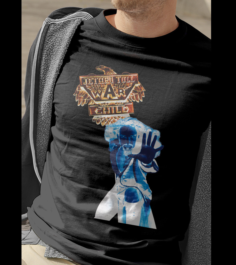 Jethro Tull War Child Blue Figure Eagle T-Shirt
