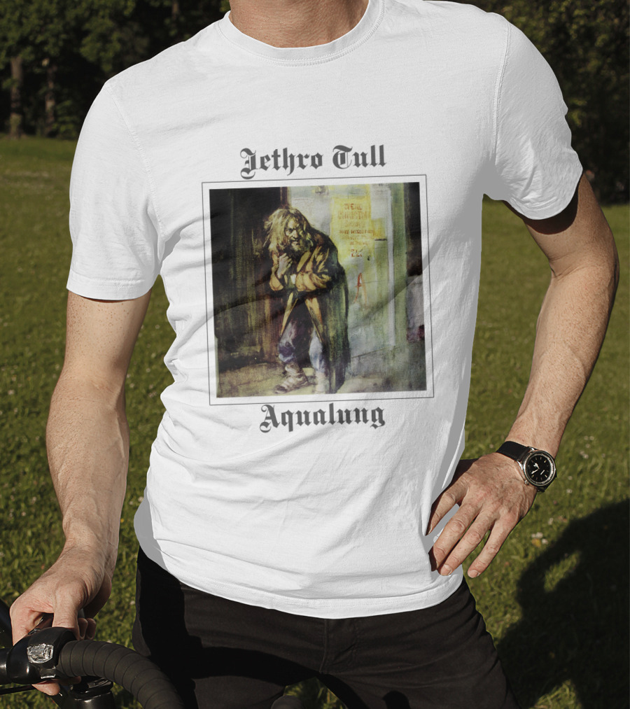 Jethro Tull Aqualung Album Cover Homeless Man Artwork T-Shirt