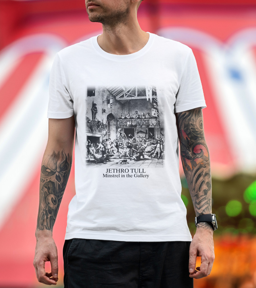 Jethro Tull Minstrel In The Gallery Medieval Scene Gathering T-Shirt