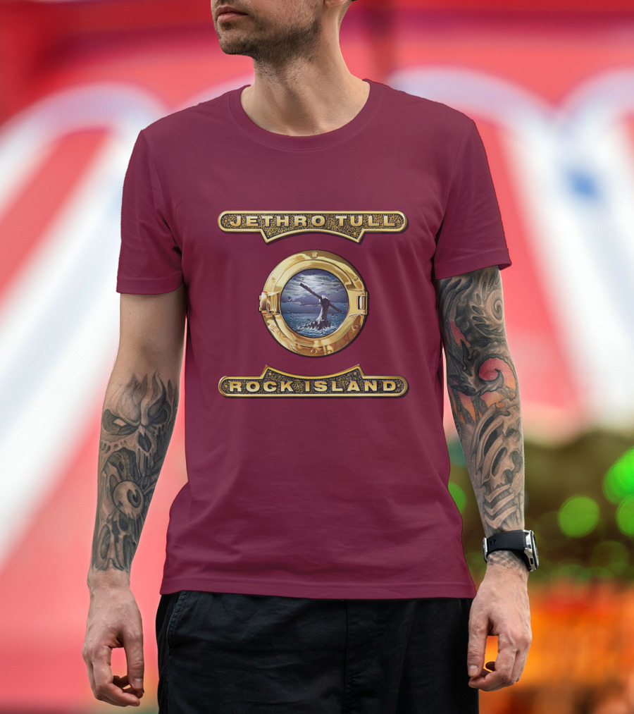 Jethro Tull Rock Island Porthole Album Cover T-Shirt