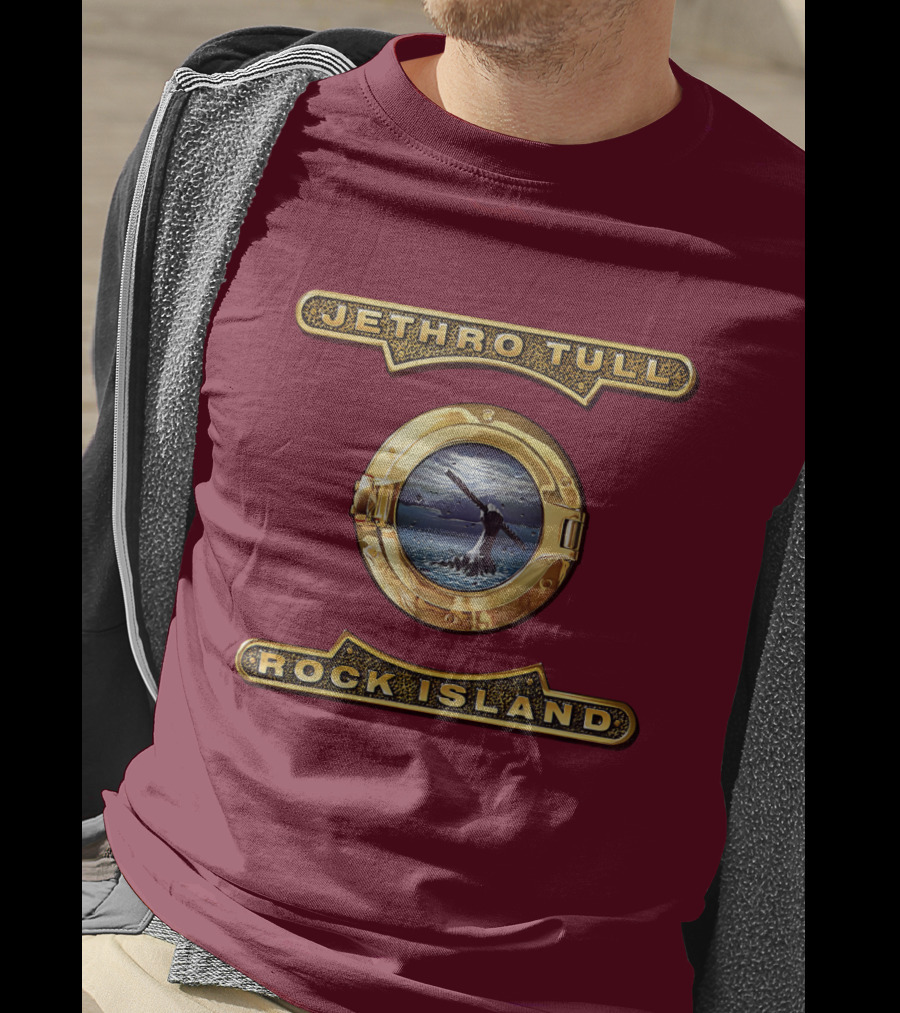 Jethro Tull Rock Island Porthole Album Cover T-Shirt