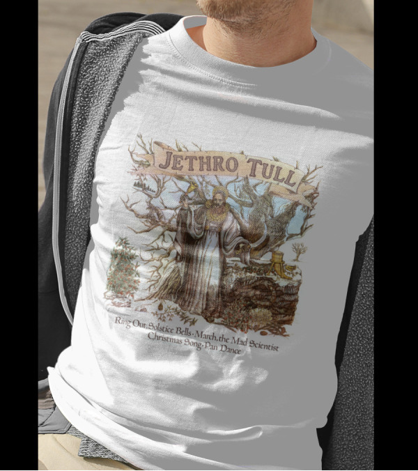 Jethro Tull Ring Out Solstice Bells March The Mad Scientist Christmas Song Pan Dance T-Shirt