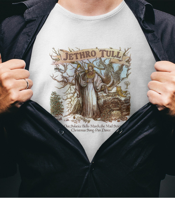 Jethro Tull Ring Out Solstice Bells March The Mad Scientist Christmas Song Pan Dance T-Shirt