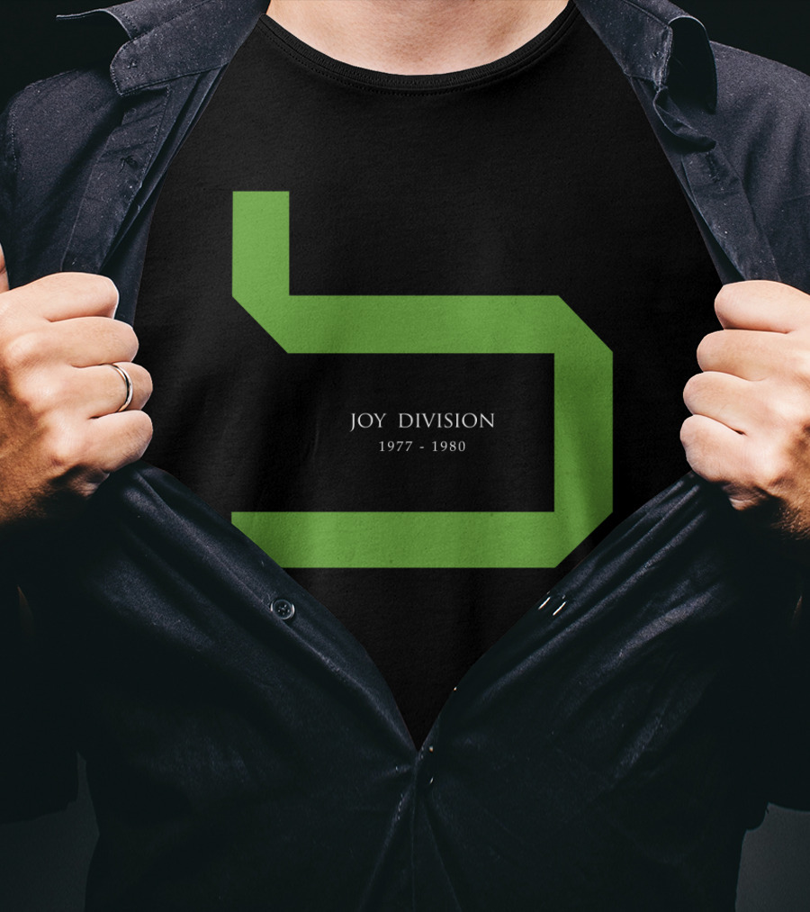 Joy Division 1977 - 1980 Green Abstract Symbol T-Shirt