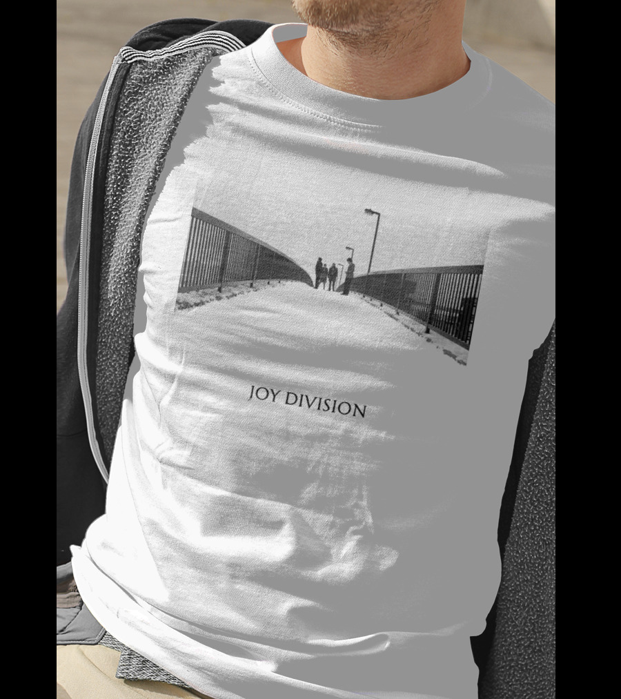 Joy Division Unknown Pleasures Bridge Scene T-Shirt