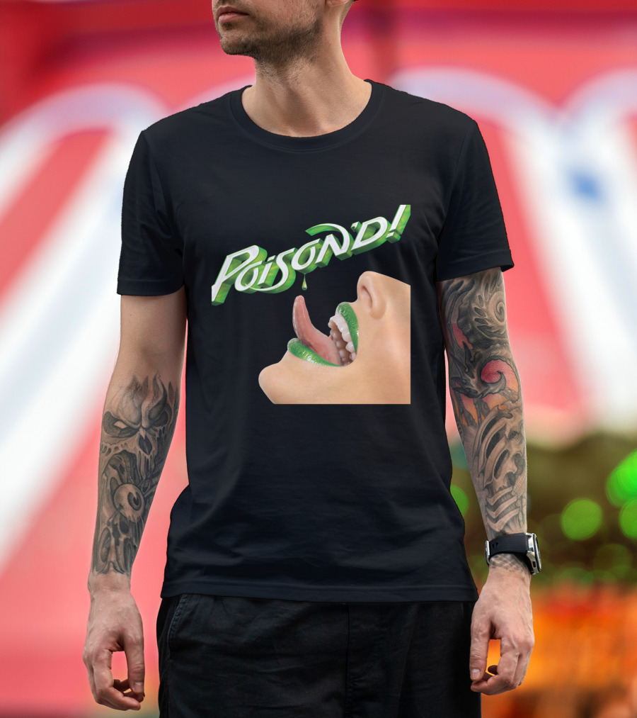 Poison'd Licking Green Lips T-Shirt