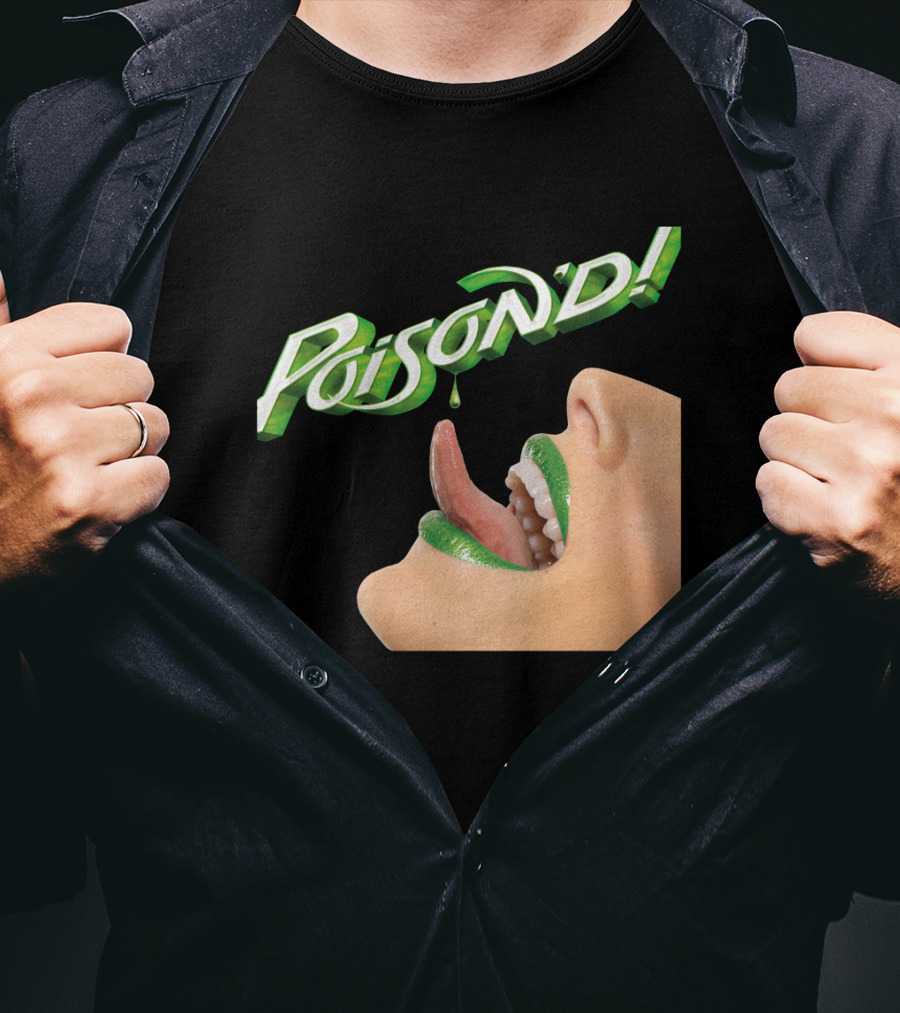 Poison'd Licking Green Lips T-Shirt