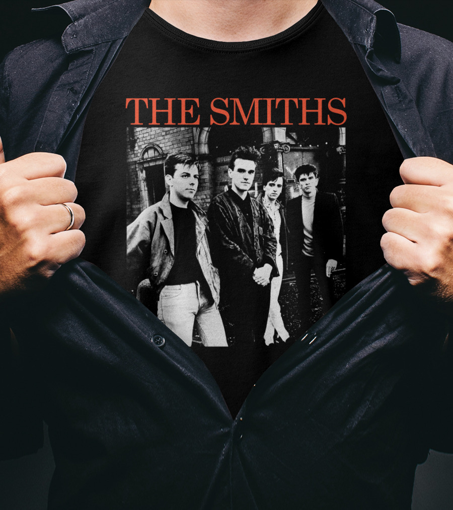 The Smiths 1980S Band Black And White Group T-Shirt
